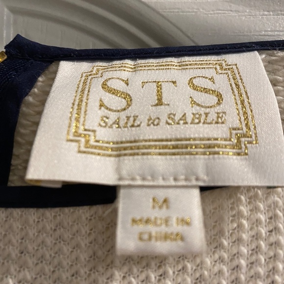 SAIL TO SABLE DOUBLE BELL RUFFLE SLEEVE ~ SIZE MEDIUM - Picture 4 of 6